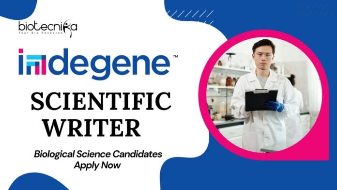 Indegene Scientific Writer Job Role | Biological Science Candidates Apply Now 