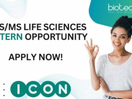 BS/MS Life Sciences Intern