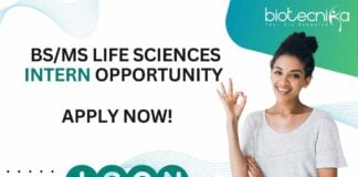 BS/MS Life Sciences Intern