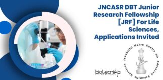 MSc Life Science JRF Jobs at JNCASR