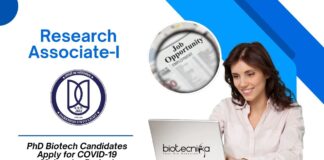 RA-I Job at JNU Life Sciences | PhD Biotech Candidates Apply for COVID-19 Molecular Project