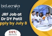 JRF Job at Dr DY Patil (1)