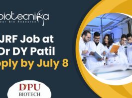 JRF Job at Dr DY Patil (1)