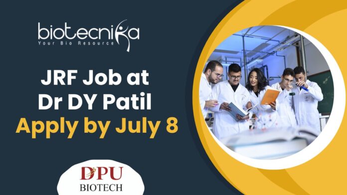 JRF Job at Dr DY Patil (1)