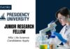 JRF Position Vacancy at Presidency University | Apply Now for Junior Research Fellow Position