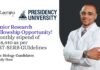 JRF Vacancy for MSc Biology Candidates at Presidency University, Apply Now