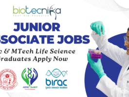 Junior Associate Jobs at ASPIRE BioNEST