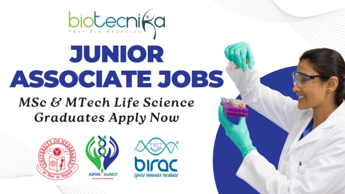 Junior Associate Jobs at ASPIRE BioNEST
