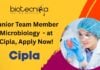 Cipla Sikkim Microbiology Jobs - Apply For QA/QC Role
