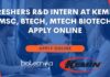 Freshers R&D Intern at Kemin
