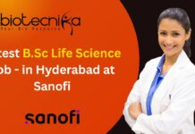 Latest B.Sc Life Science Job
