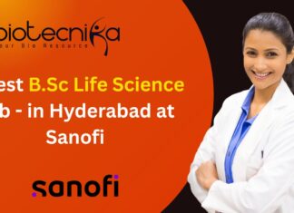 Latest B.Sc Life Science Job