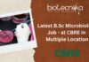 Latest B.Sc Microbiology Job