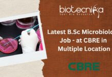Latest B.Sc Microbiology Job