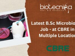 Latest B.Sc Microbiology Job
