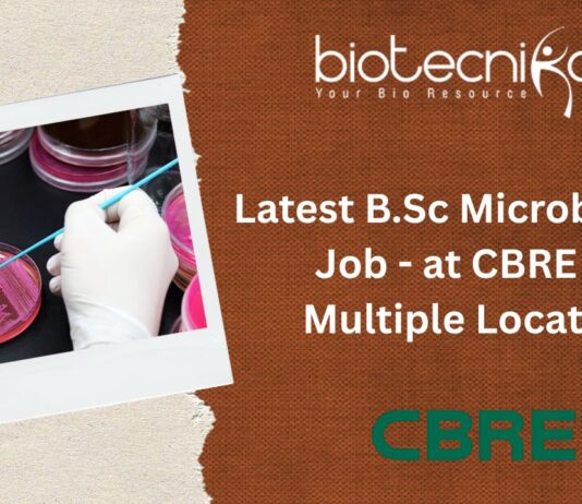 Latest B.Sc Microbiology Job