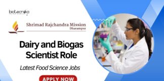 Latest Food Science Jobs at SRMD Gujarat | Apply Now for Dairy and Biogas Scientist Role