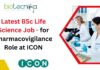 Latest BSc Life Science Job