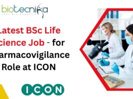 Latest BSc Life Science Job