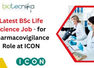 Latest BSc Life Science Job