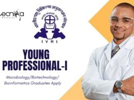 Latest Bioinformatics Jobs at IVRI | Apply Now for Young Professional-I Role