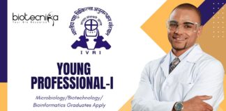 Latest Bioinformatics Jobs at IVRI | Apply Now for Young Professional-I Role