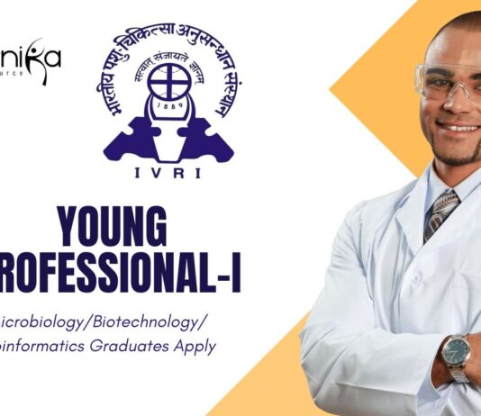 Latest Bioinformatics Jobs at IVRI | Apply Now for Young Professional-I Role