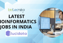 Latest Bioinformatics Jobs in India