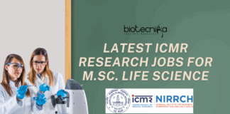 Latest ICMR Research Jobs for M.Sc. Life Science – Apply Online