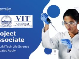 Latest Life Science Job at VIT | Apply for Project Associate Role