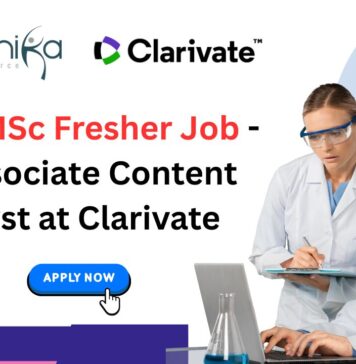 Latest MSc Fresher Job (1)