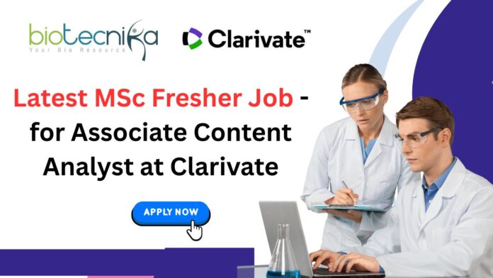 Latest MSc Fresher Job (1)