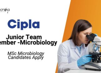 Latest MSc Microbiology Jobs at Cipla l Apply Now for Junior Team Member Role