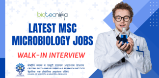 Latest MSc Microbiology Jobs – Walk-In at CSIR-CSMCRI 2025