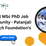 Latest MSc PhD Job Opportunity