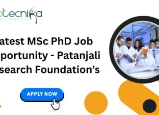 Latest MSc PhD Job Opportunity