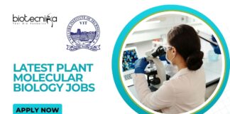 Latest Plant Molecular Biology Jobs at VIT Apply Now for Research Associate Position