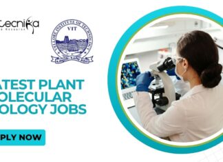 Latest Plant Molecular Biology Jobs at VIT Apply Now for Research Associate Position
