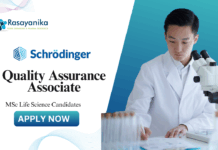 Latest QA Job at Schrödinger, MSc Life Science Candidates Apply now 