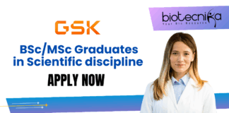 Life Science Job for BSc/MSc Graduates at GSK | Apply Now for the Regulatory Specialist Submission Specialist Job