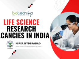 Life Science Research Vacancies in India - Job at NIPER Hyderabad