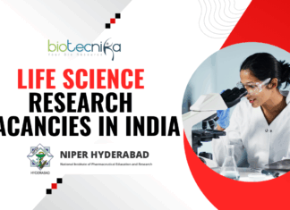 Life Science Research Vacancies in India - Job at NIPER Hyderabad