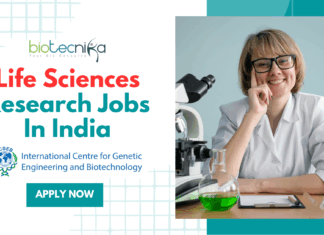 Life Sciences Research Jobs In India - Scientist jobs at ICGEB