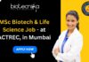 MSc Biotech & Life Science Job