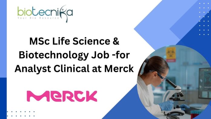MSc Life Science & Biotechnology Job