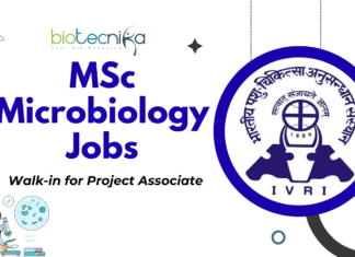 MSc Microbiology Jobs at ICAR-IVRI – Walk-in for Project Associate