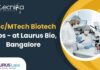 MScMTech Biotech Jobs