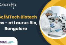 MScMTech Biotech Jobs