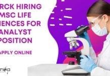 Merck Bengaluru Jobs For MSc Life Sciences