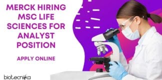 Merck Bengaluru Jobs For MSc Life Sciences